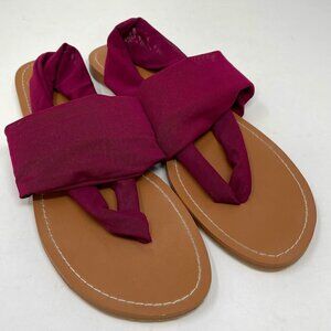 Colin Stuart Sandals Shoes Flip Flop Pink Fuchsia Size 8.5